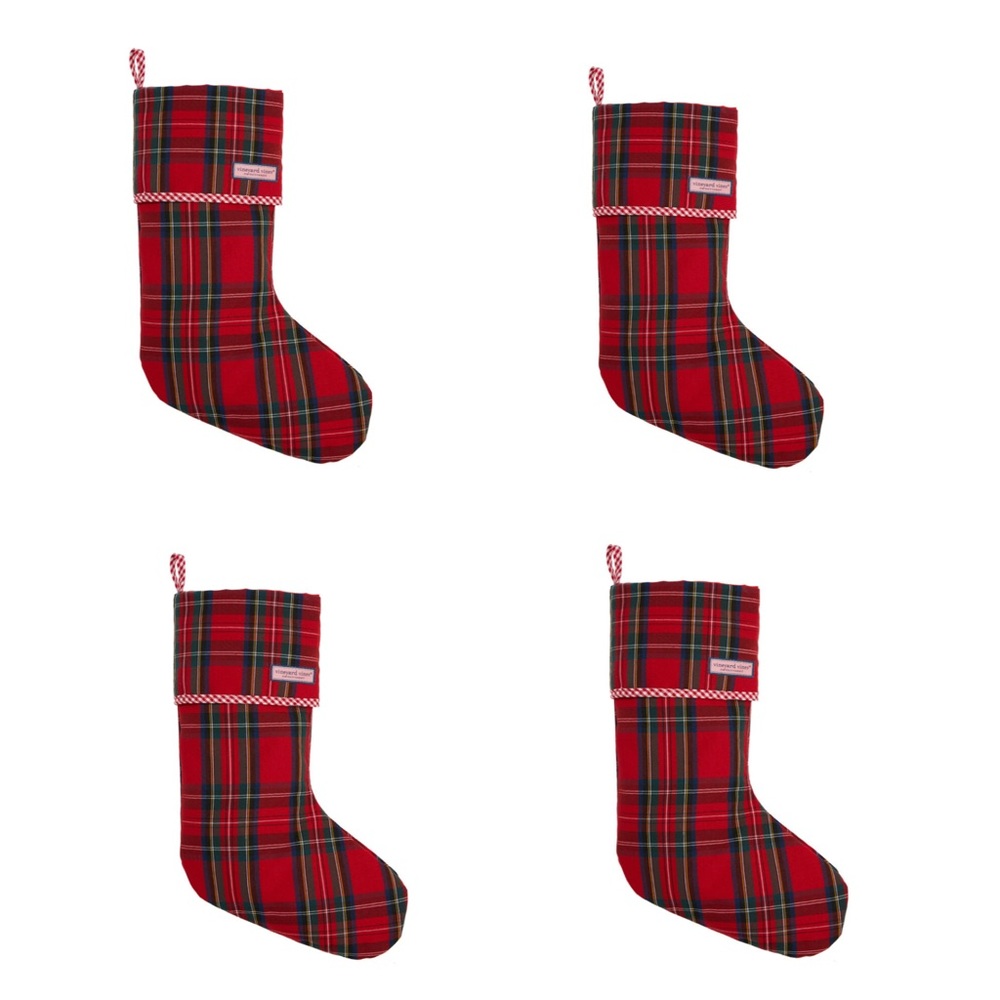 Lot of 4 Vineyard Vines Christmas Stockings  NWT